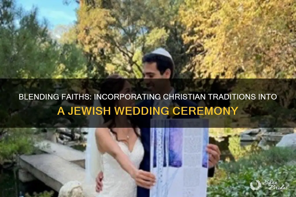 how to add christian elements to a jewish wedding ceremony