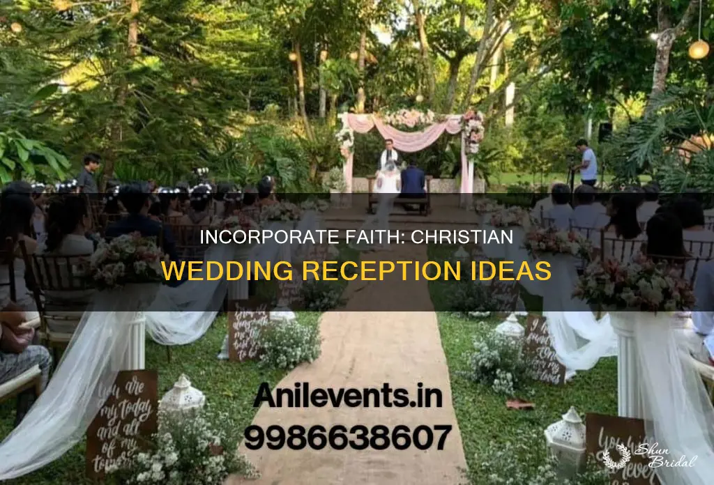 how to add christian elements to a wedding reception