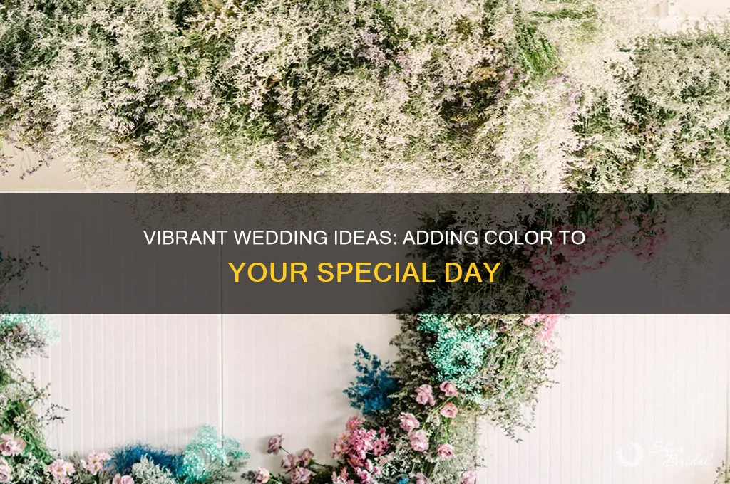 how to add color to a wedding