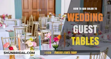 Creative Ways to Add Vibrant Color to Your Wedding Guest Tables
