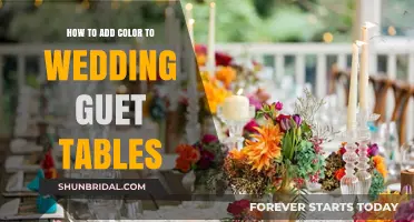 Creative Ways to Add Vibrant Color to Your Wedding Guest Tables