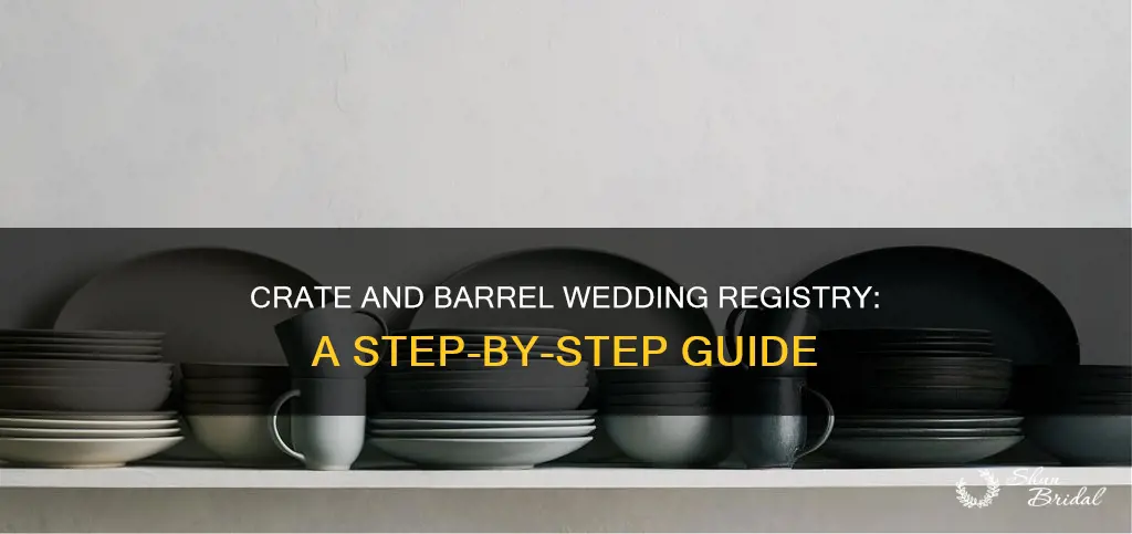how to add crate and barrel registry to wedding website