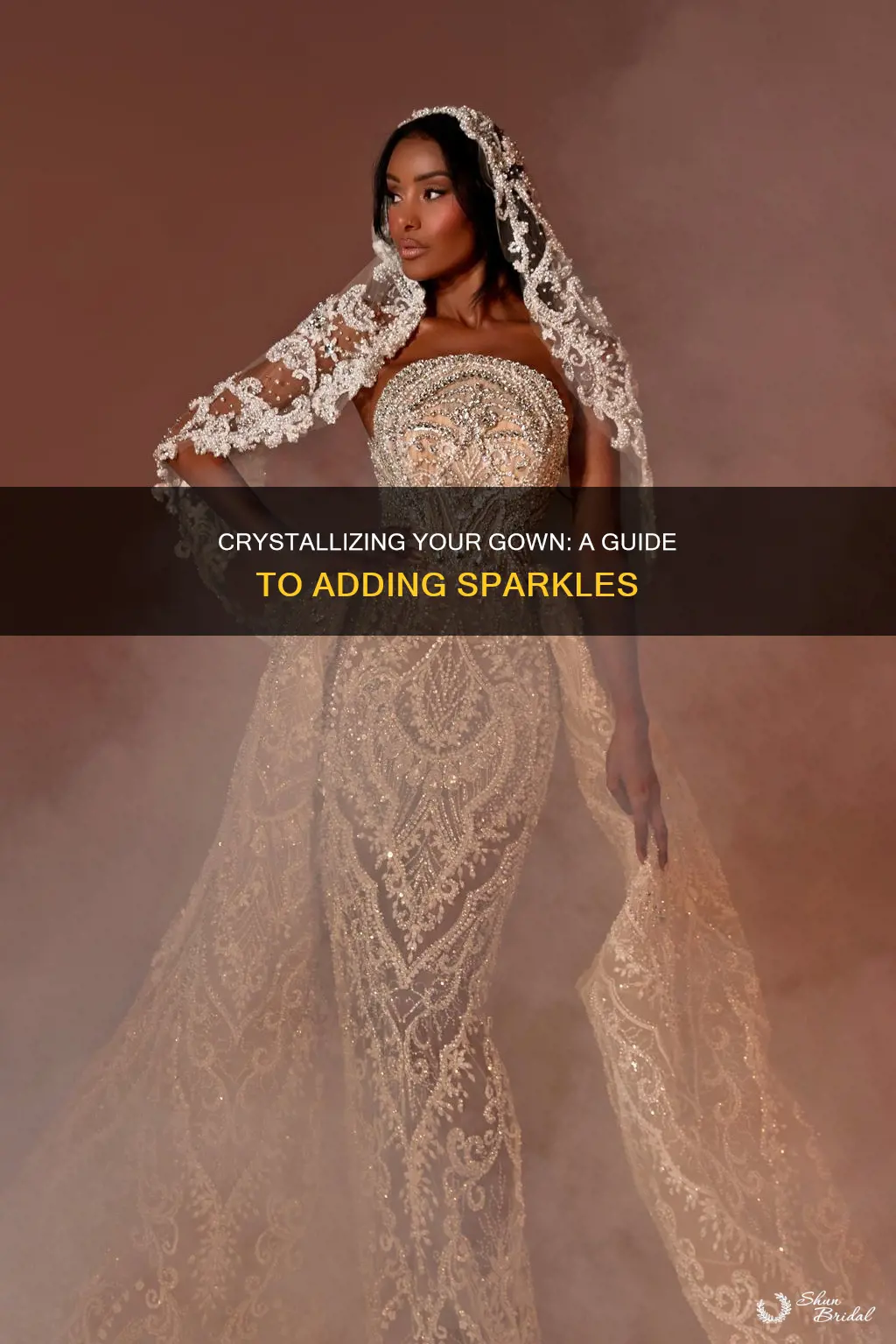 how to add crystals to a wedding dress