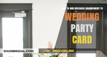 Honoring Deceased Grandparents in Your Wedding Party Card: A Loving Tribute