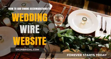 Adding Dining Accommodations to Your WeddingWire Website: A Step-by-Step Guide