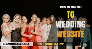 Guide to Adding Dress Code Details to Your Wedding Website