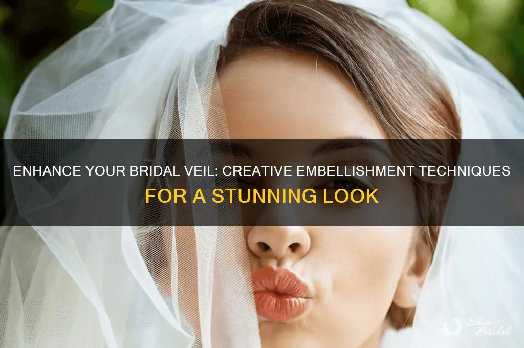 how to add embelishments to a veil