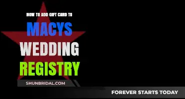 Adding Gift Cards to Your Macy's Wedding Registry: A Simple Guide