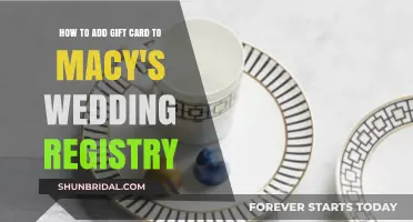 Adding Gift Cards to Your Macy's Wedding Registry: A Simple Guide