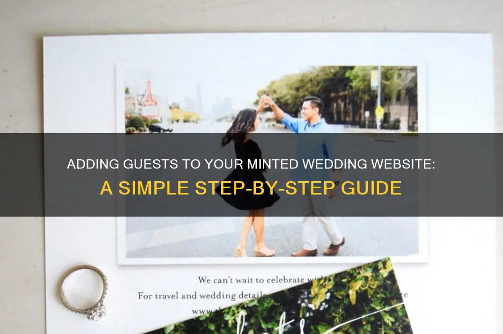 how to add guests to minted wedding website