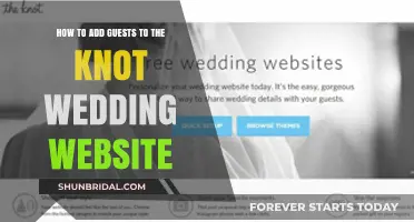 Adding Guests to Your Knot Wedding Website: A Simple Guide