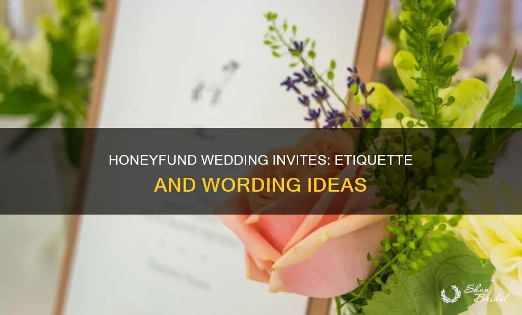 how to add honeyfund to wedding invitation