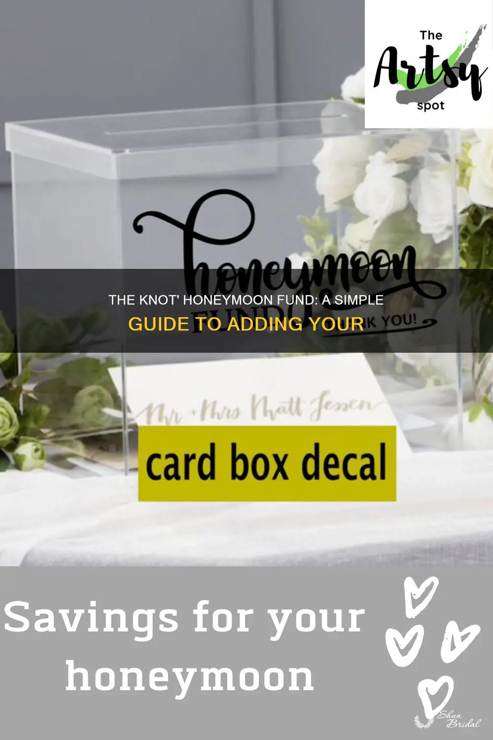 how to add honeymoon fund to the knot