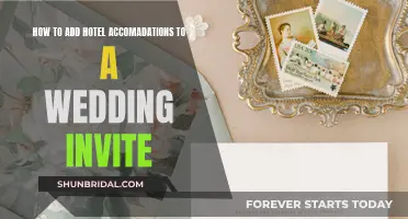 Wedding Invites: Hotel Accommodations, a Warm Gesture