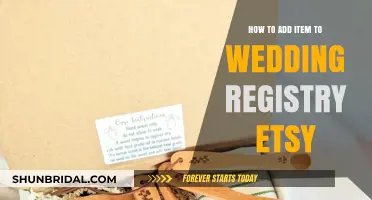 Etsy Wedding Registry: Adding Items to Your Wishlist