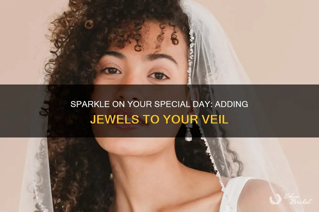 how to add jewels to my veil