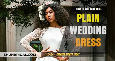 Enhancing a Wedding Dress: Adding Lace to the Gown