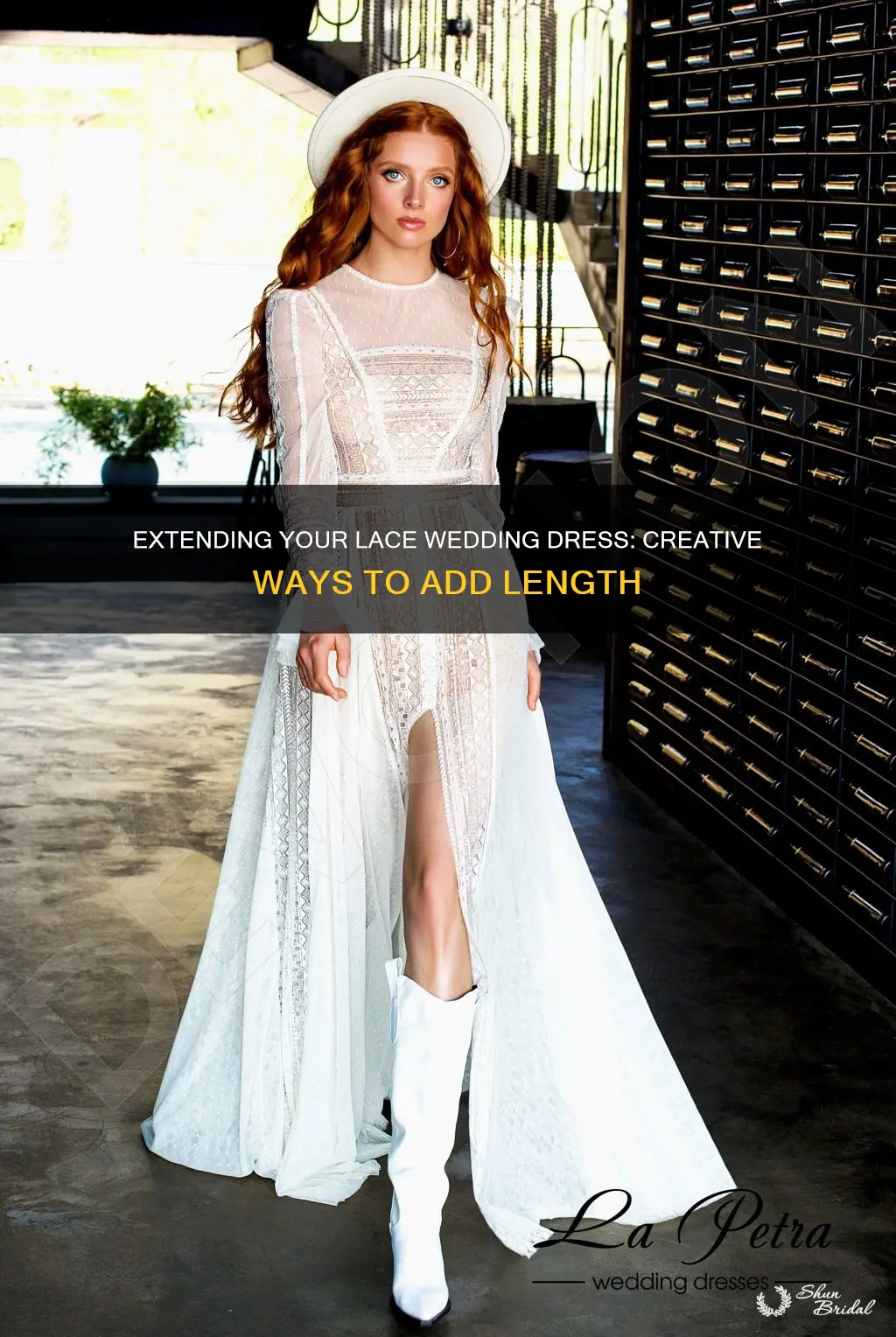 how to add length to a lace wedding dress