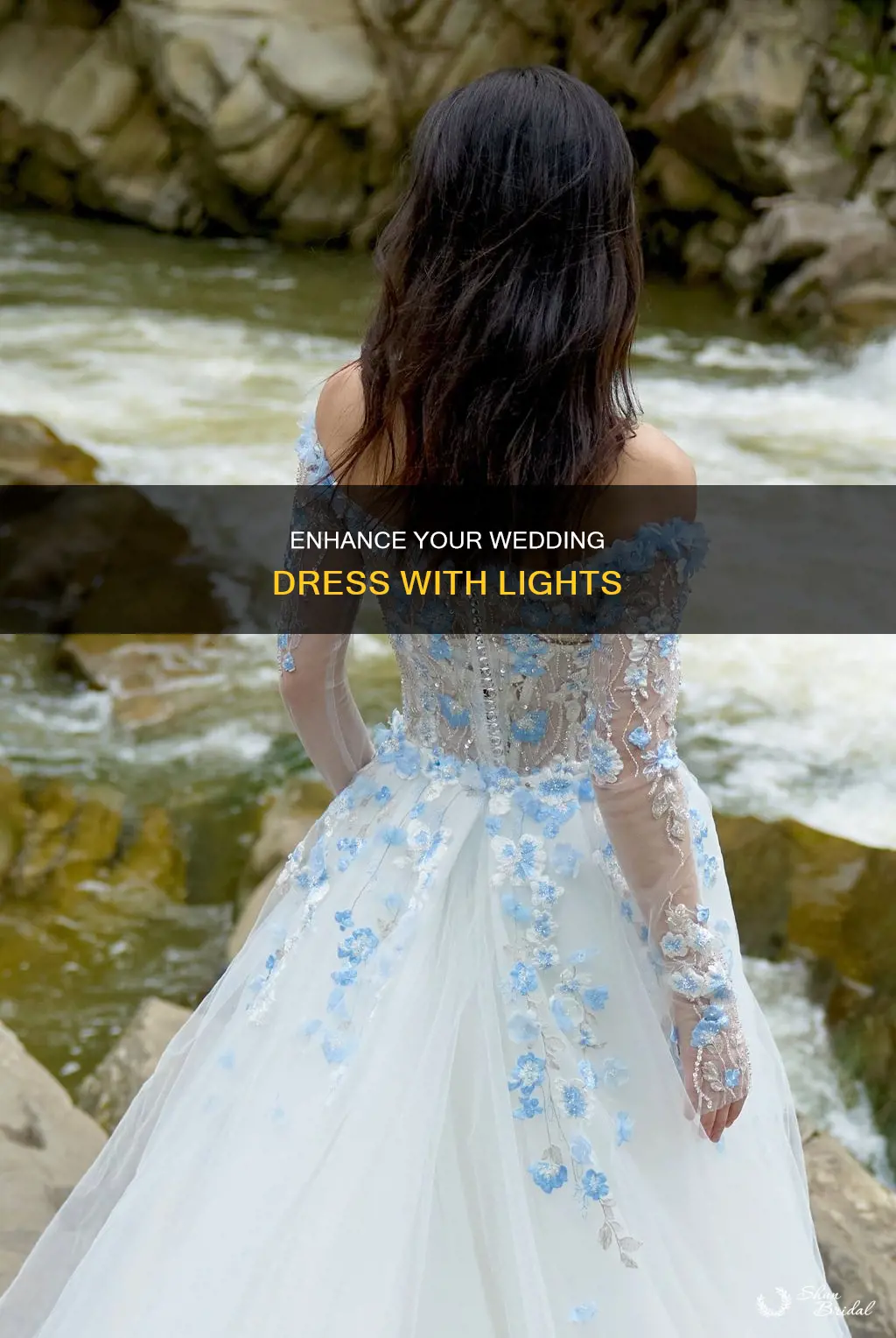 how to add lights to a wedding dress