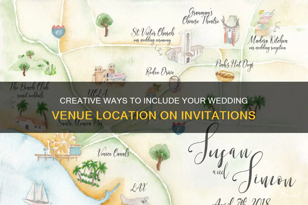 how to add location in wedding card