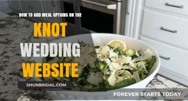Adding Meal Options to Your Knot Wedding Website: A Step-by-Step Guide
