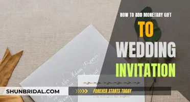 Etiquette Guide: Adding Monetary Gifts to Wedding Invites