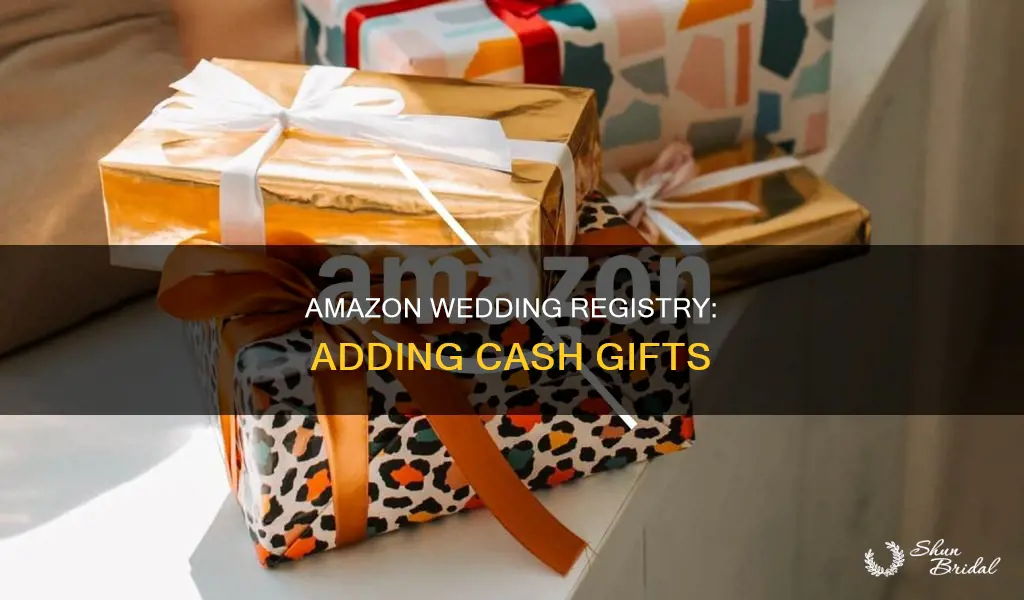 how to add money to a wedding registry on amazon