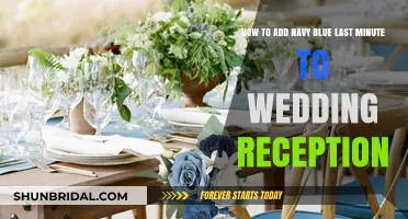 Incorporate Navy Blue in Your Wedding Reception, Last Minute