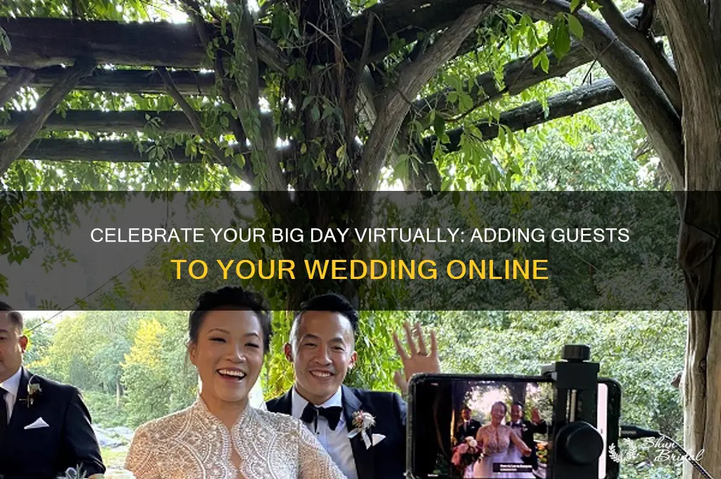 how to add people to wedding via virtual guest
