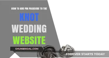 Secure Your Knot Wedding Website: Add a PIN Passcode Easily