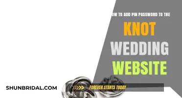 Secure Your Knot Wedding Website with a PIN Password: A Step-by-Step Guide