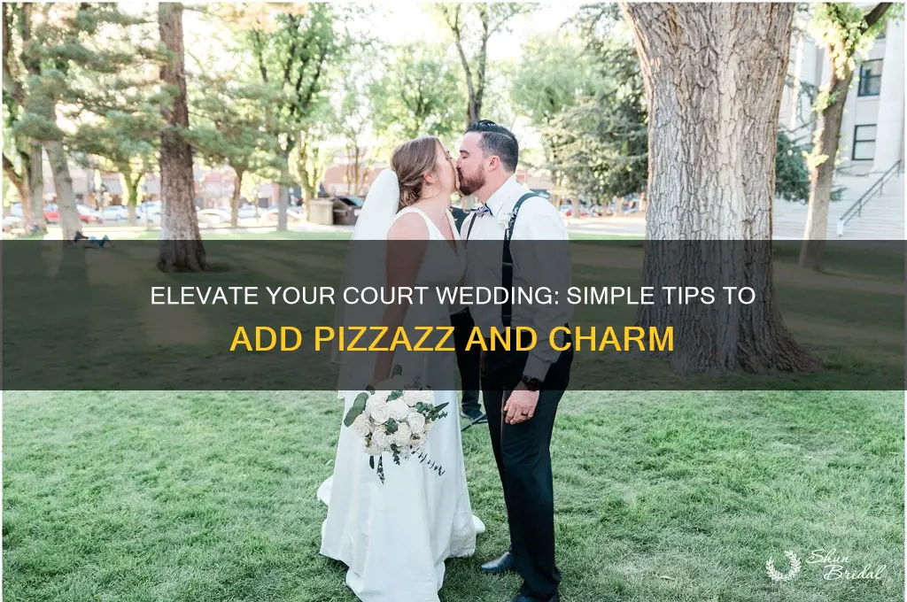how to add pizzazz on court wedding