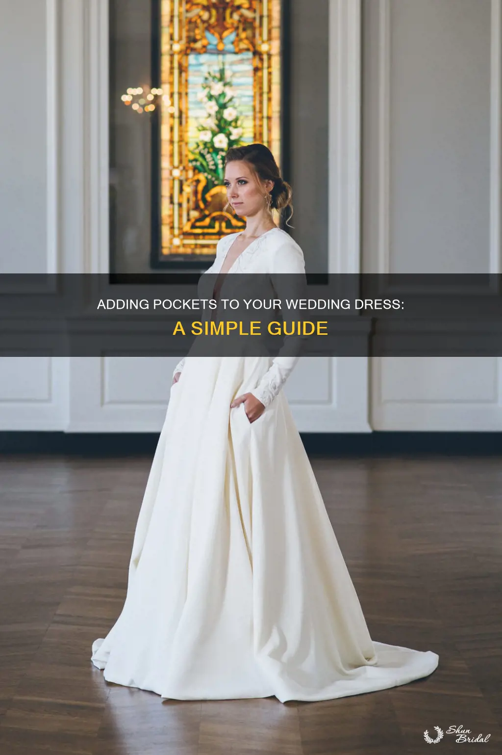 how to add pockets to wedding dress