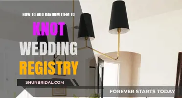 Creating a Knot Wedding Registry: Add a Random Item