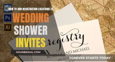 Wedding Shower Invite Etiquette: Registration Location Inclusion