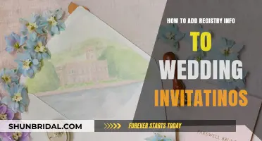 Wedding Invites: Adding Registry Details the Right Way