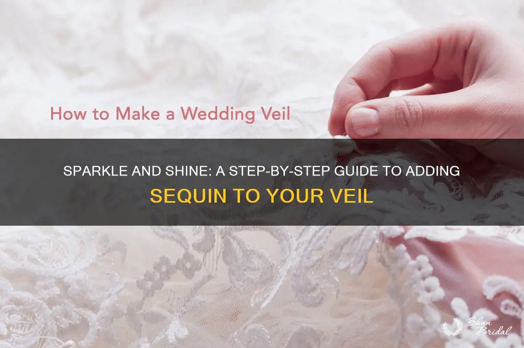 how to add sequin to veil