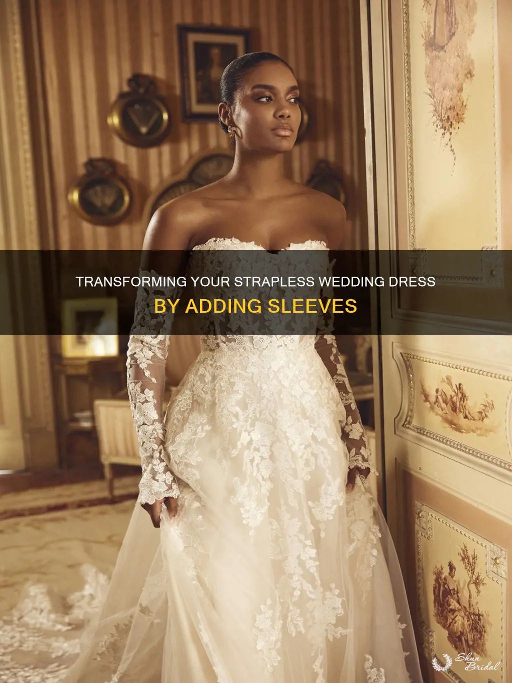 how to add sleeves to a wedding dress