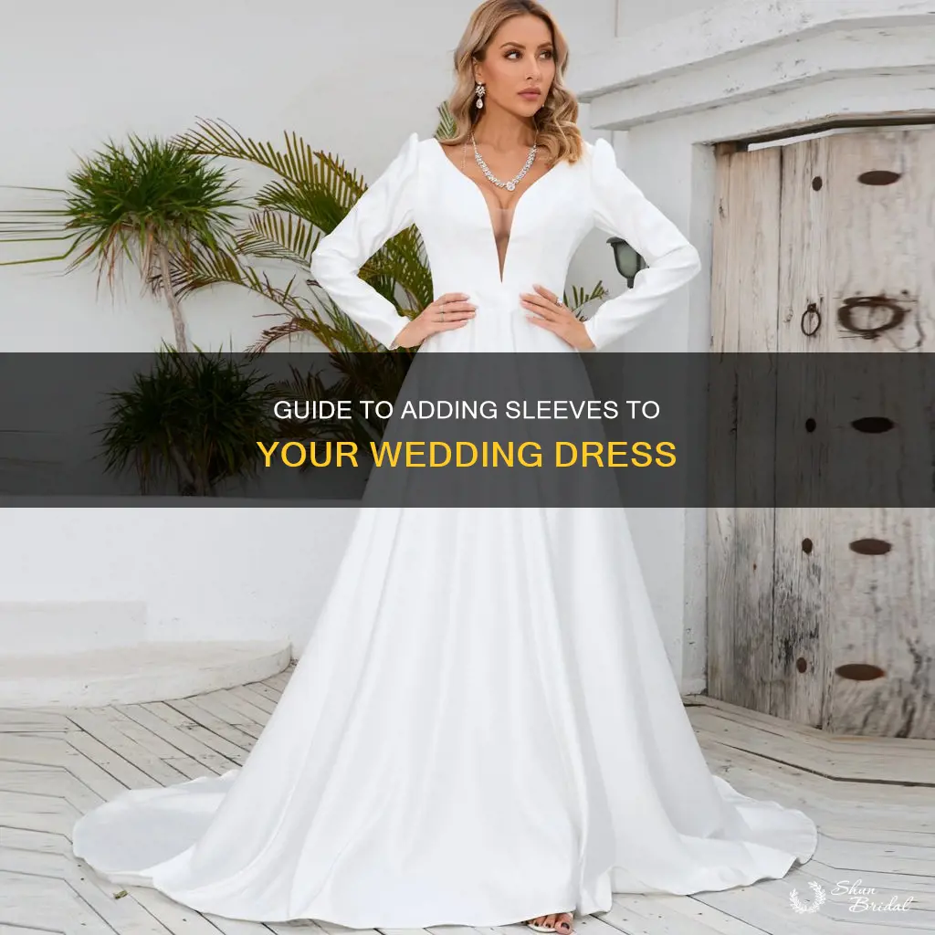 how to add sleves to wedding dress
