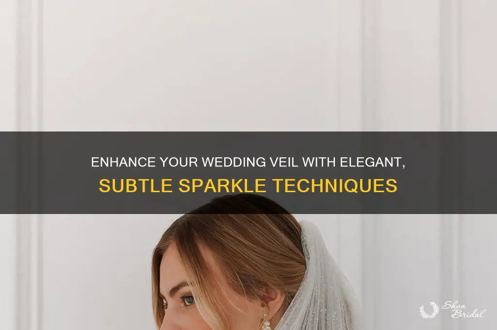how to add sparkle to a wedding veil