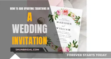 Spraying Traditions: Wedding Invites with a Creative Twist