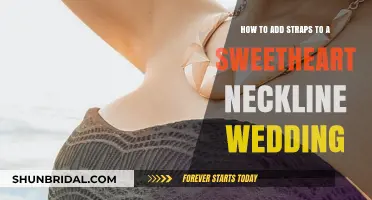 Enhance Your Sweetheart Neckline Wedding Dress with DIY Straps