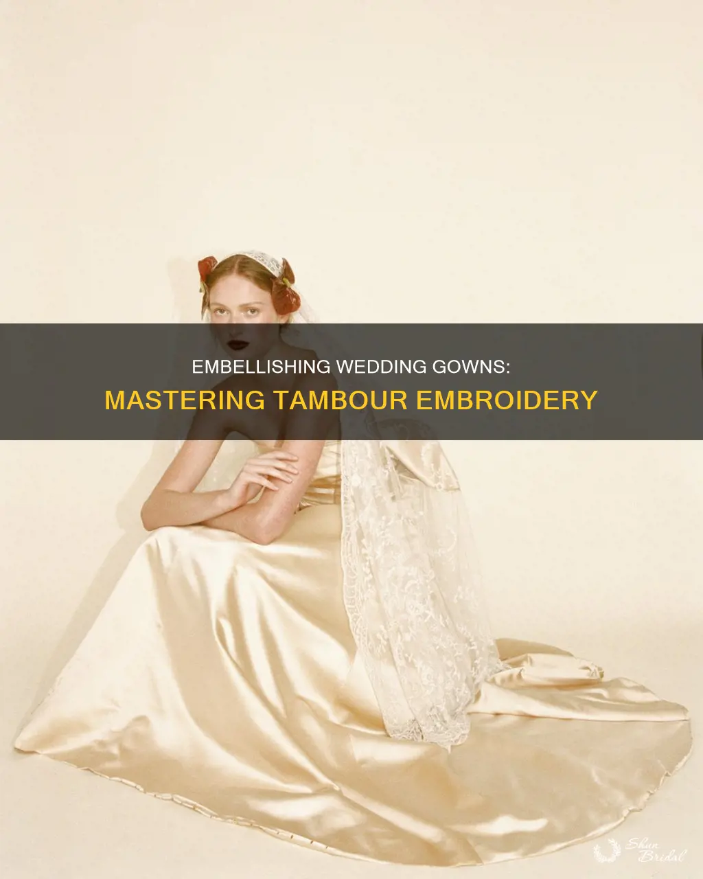 how to add tambour embroidery to wedding dress