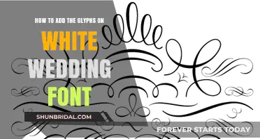 Mastering White Wedding Font: Adding Elegant Glyphs for Your Invitations