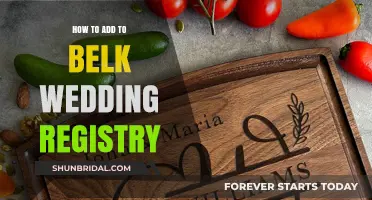 Belk Wedding Registry: Steps to Add Items