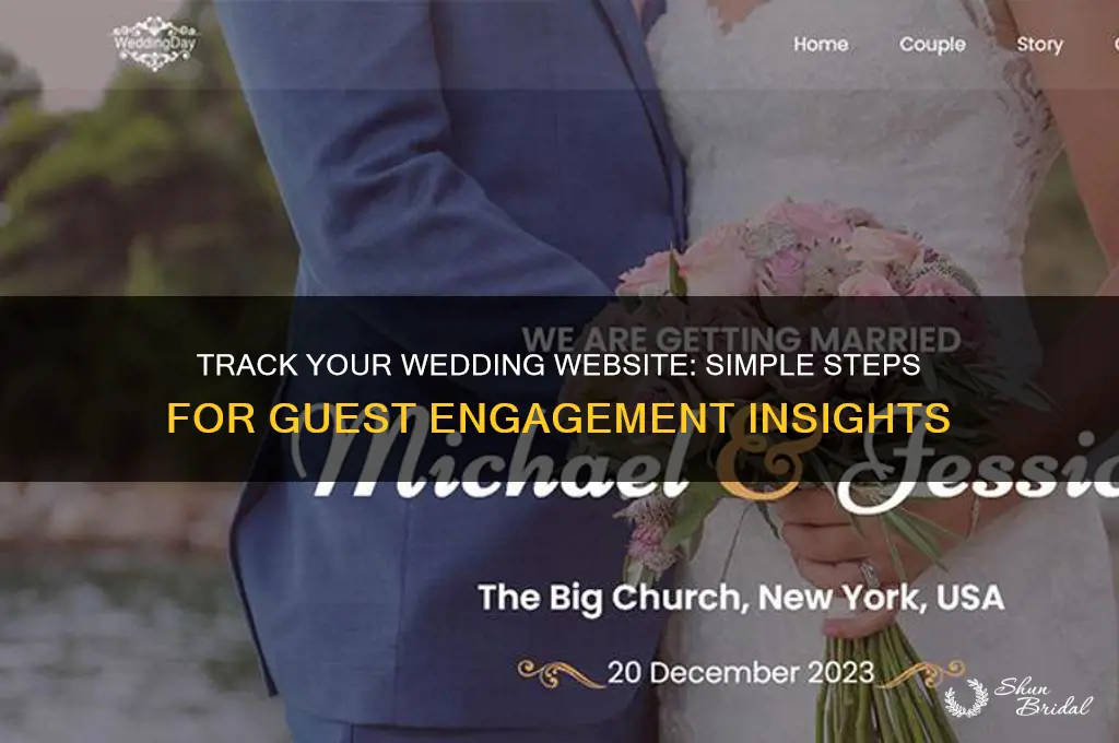 how to add tracking to wedding website