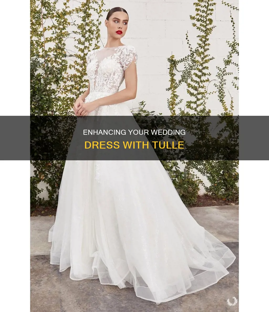 how to add tulle to a wedding dress