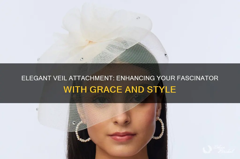 how to add veil to fascinator