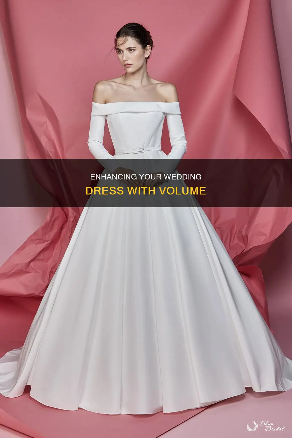 how to add volume to a wedding dress
