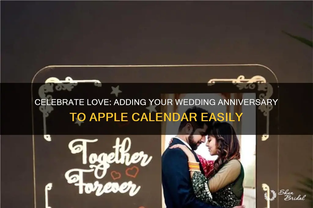 how to add wedding anniversary to apple calendar